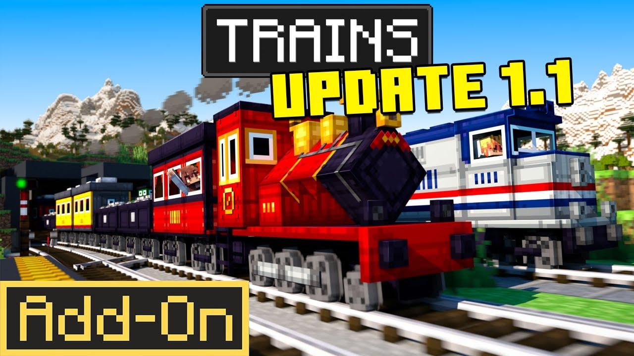 TRAINS by Podcrash | CHUNK - Minecraft Bedrock Marketplace Explorer