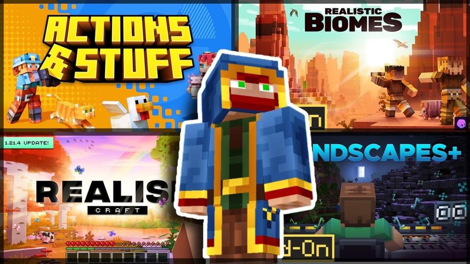 Realistic Biomes Add-On by Oreville Studios | CHUNK - Minecraft Bedrock ...