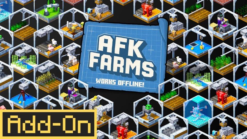 AFK Farms Add-On de Logdotzip | CHUNK - Minecraft Bedrock Marketplace ...