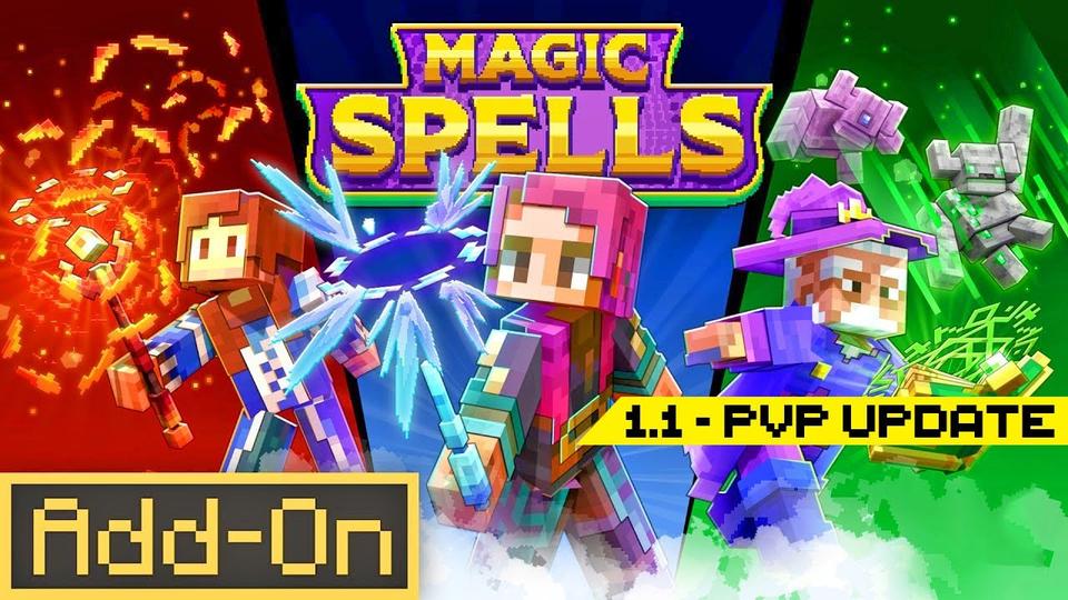 Magic Spells Add-On by Cyclone | CHUNK - Minecraft Bedrock Marketplace ...