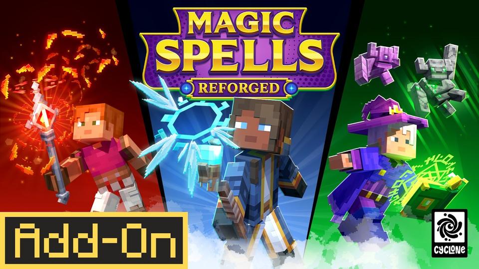 Magic Spells Add-On by Cyclone | CHUNK - Minecraft Bedrock Marketplace ...