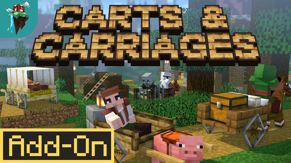 Carts & Carriages Add-On by Polymaps | CHUNK - Minecraft Bedrock ...